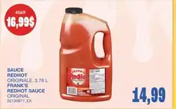 Wholesale Club SAUCE REDHOT ORIGINALE offer
