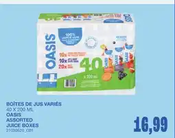Wholesale Club BOÎTES DE JUS VARIÉS offer