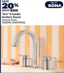 RONA Avri 2-handle lavatory faucet offer