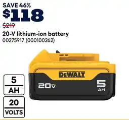 RONA 20-V lithium-ion battery offer