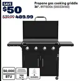 RONA LAFLAMME & Co Propane gas cooking griddle 36 offer