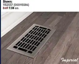 RONA All IMPERIAL floor, ceiling and wall registers offer