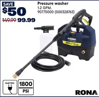 RONA Rona Pressure washer offer