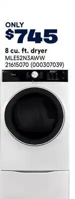 RONA Midea 8 cu. ft. dryer offer