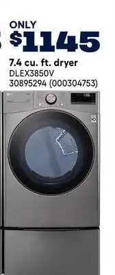 RONA 7.4 cu. ft. dryer offer