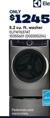 RONA ELECTROLUX 5.2 cu. ft. washer offer