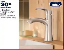 RONA Graeden 1-handle lavatory faucet offer