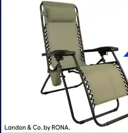 RONA Landon & Co. Zero gravity lounge chair offer