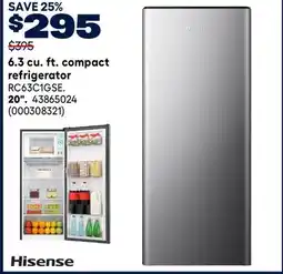 RONA Hisense 6.3 cu. ft. compact refrigerator offer
