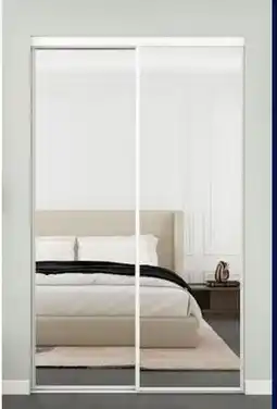 RONA Landon & Co. 48 All white and black sliding mirror doors offer