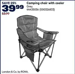 RONA Landon & Co. by RONA Camping chair with cooler offer