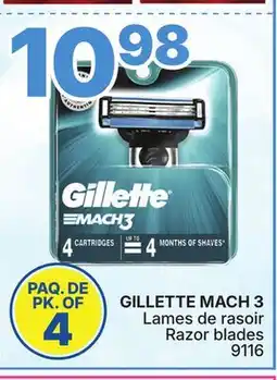 Rossy GILLETTE MACH 3 Razor blades offer
