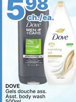 Rossy DOVE Asst. body wash offer