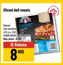 Mayrand Sliced deli meats offer