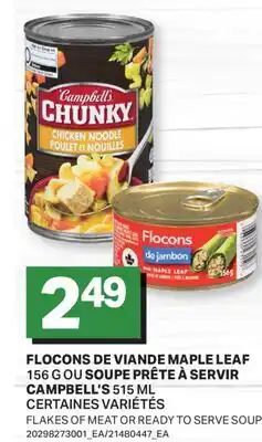 L'Intermarché FLOCONS DE VIANDE 156 G OU SOUPE PRÊTE À SERVIR 515 ML | FLAKES OF MEAT OR READY TO SERVE SOUP offer
