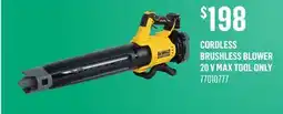 Canac Cordless Brushless Blower 20 V Max Tool Only offer