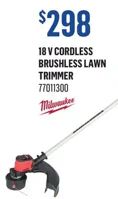 Canac 18 V Cordless Brushless Lawn Trimmer offer
