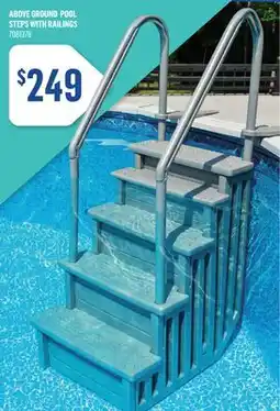 Canac Above Ground Pool Steps with Railings offer