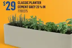 Canac Classic Planter Cement grey offer