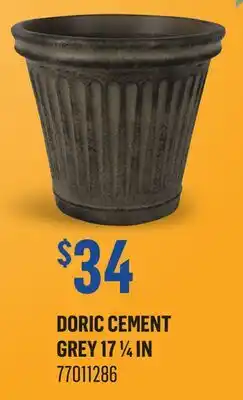 Canac Doric Light Flower Pot Cement grey offer