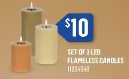 Canac Set of 3 LED Flameless Candles offer