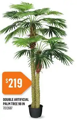 Canac Double Artificial Palm Tree 98 in offer