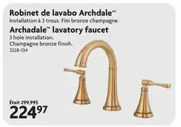 Home Hardware Archadale lavatory faucet offer