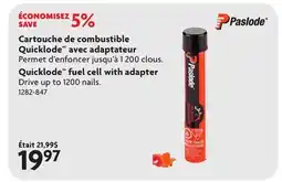 Home Hardware Quicklode fuel cell with adapter offer