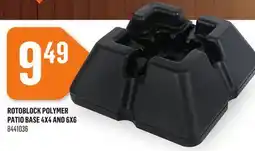 Canac Rotoblock Polymer Patio Base 4x4and6x6 offer