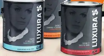 Canac Luxura Kitchen Bathroom Interior Latex Paint White & Colours 3.7L offer