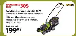 Home Hardware 40V cordless lawn mower offer
