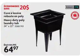 Home Hardware Heavy duty poly laundry tub offer