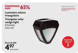 Home Hardware Triangular solar wedge light offer