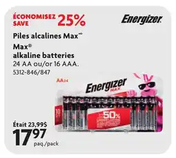 Home Hardware MD Max alkaline batteries offer