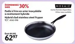 Home Hardware Mosaic Hybrid clad stainless steel frypan offer