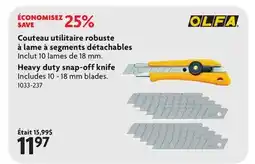 Home Hardware Heavy duty snap-off knife offer