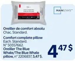 Walmart Comfort Complete Pillow offer