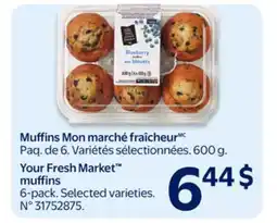 Walmart Your Fresh Market muffins offer