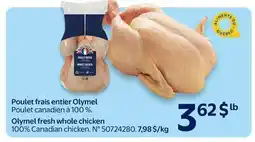 Walmart Olymel fresh whole chicken offer