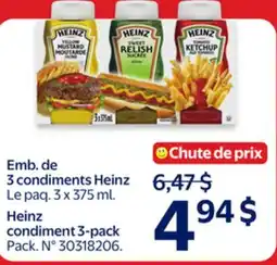 Walmart Heinz condiment 3-pack offer
