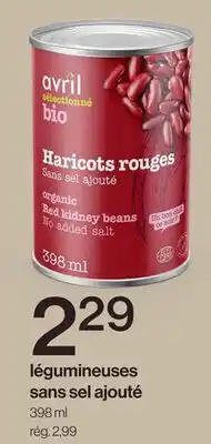 Avril Légumineuses sans sel ajouté offer
