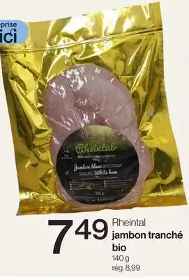 Avril Jambon tranché bio offer