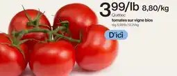 Avril Tomates sur vigne bios offer