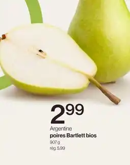 Avril Poires Bartlett bios offer