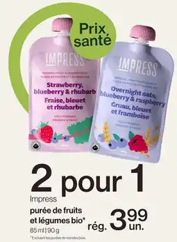 Avril Purée de fruits et légumes bio offer