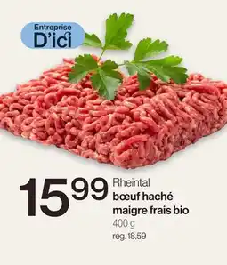 Avril Bœuf haché maigre frais bio offer