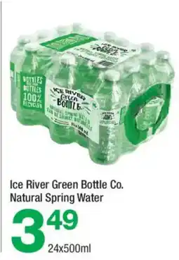 Highland Farms Ice River Green Bottle Co. Natural Spring Water offer