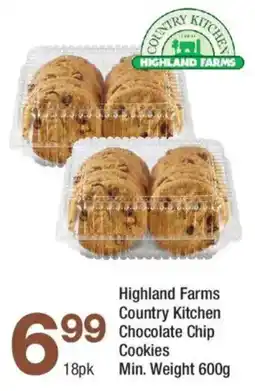 Highland Farms Highland farms country kitchen chocolate chip cookies offer
