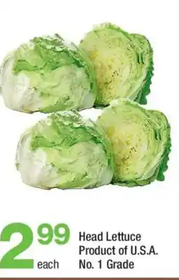 Highland Farms Head Lettuce offer