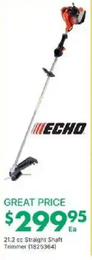 Kent Echo 21.2 cc straight shaft trimmer offer